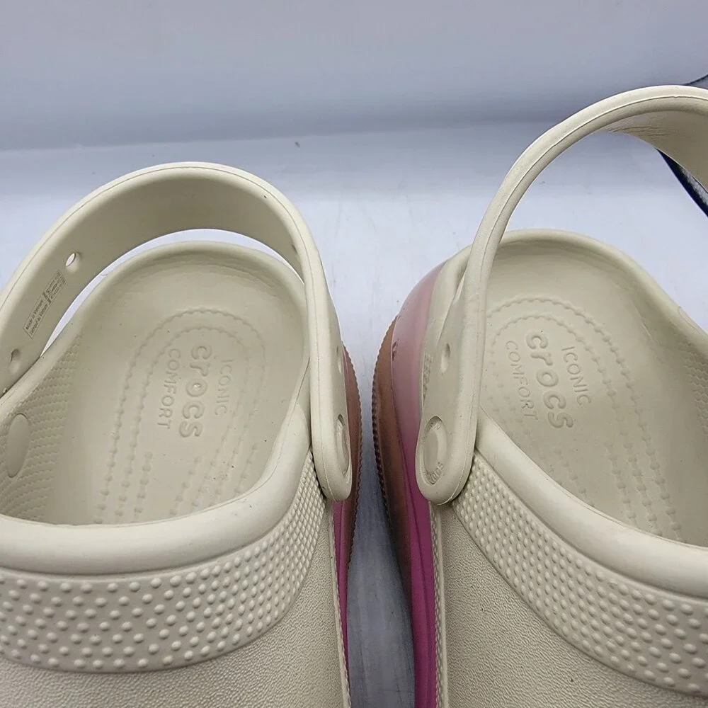 Crocs Mega Crush Classic Womens 9 Platform Clogs Comfort Walking Casual